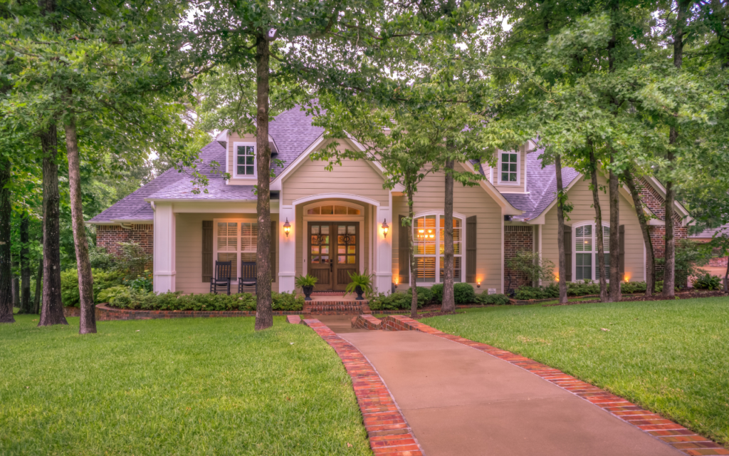 Beautiful Home with Lush Landscaping: Professional Landscaping Services in Houston