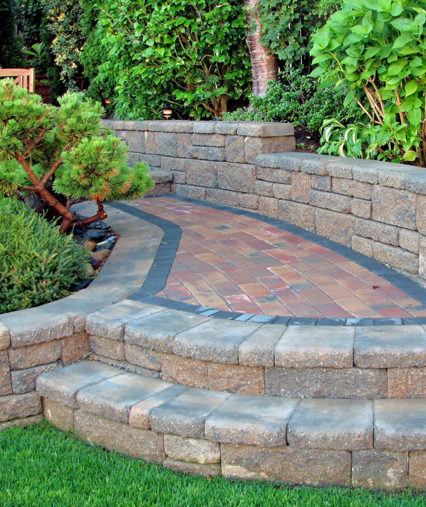 Beautiful Retaining Wall and Paver Pathway: Enhancing Outdoor Living Spaces